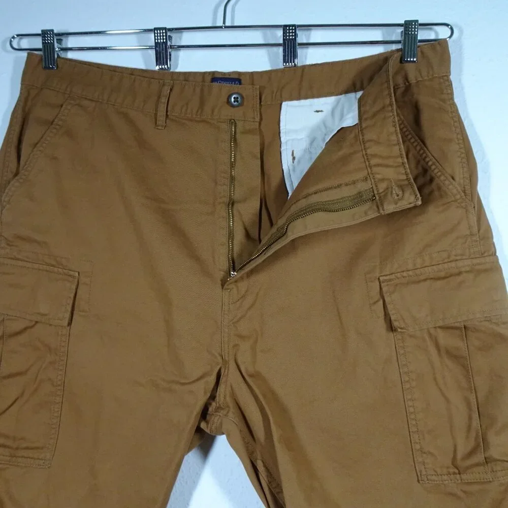 Levi's Cargo Shorts Men's Size 42 Brown Twill Loose Fit
